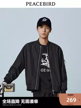 Мужская куртка Peacebird бейсбольная, черный