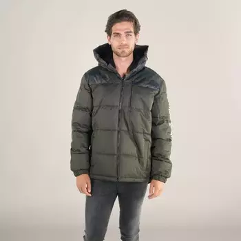 Мужская куртка-пуховик из твила Members Only, оливковый