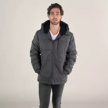 Мужская куртка-пуховик из твила Members Only, цвет Charcoal