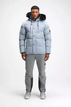 Мужская куртка пуховик oshawa 2 0 Zavetti Canada, серый