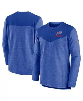 Мужская куртка royal buffalo bills sideline lockup performance с молнией на четверть Nike