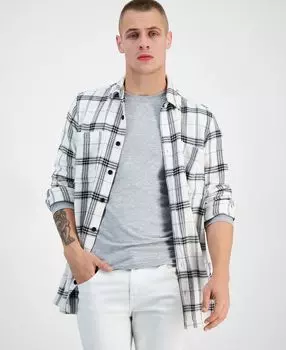 Мужская куртка-рубашка colon classic-fit в клетку, созданная для macy's INC International Concepts, мульти