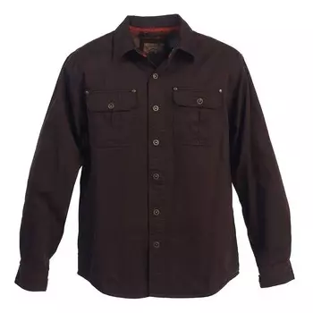 Мужская куртка-рубашка Gioberti из 100% хлопка с начесом и мягкой саржей на фланелевой подкладке, коричневый