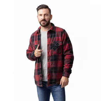 Мужская куртка-рубашка на флисовой подкладке с теплодержателями Heatweaver Heat Holders, цвет Hunter Green Black