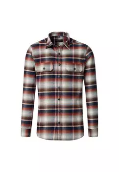 Мужская куртка-рубашка однотонного повседневного кроя CASAMODA, оранжевый