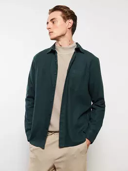 Мужская куртка-рубашка Regular Fit с длинным рукавом LC Waikiki Basic