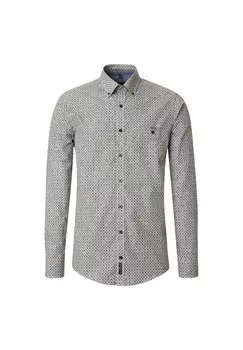 Мужская куртка-рубашка с принтом повседневного кроя CASAMODA, светло-желтый