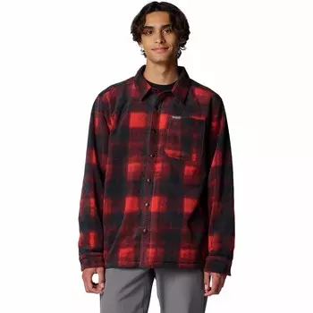Мужская куртка-рубашка в клетку Columbia Steens Mountain, цвет Sail Red Omblur