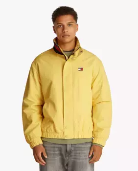 Мужская куртка с фирменной отделкой на воротнике и свободным кроем Tommy Jeans, желтый