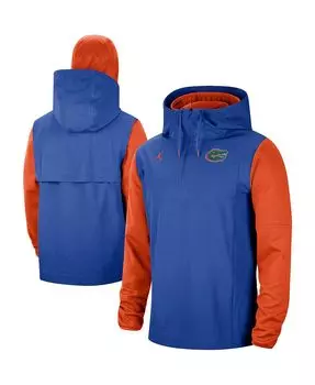Мужская куртка с капюшоном brand royal, orange florida gators sideline player с молнией на четверть Jordan, мульти