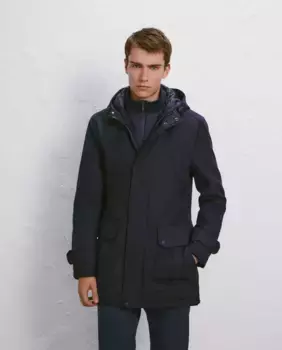 Мужская куртка с капюшоном Easy Wear, темно-синий