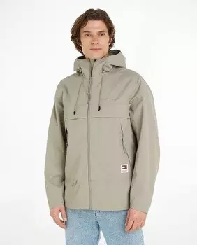 Мужская куртка с капюшоном и застежкой-молнией Tommy Jeans, хаки