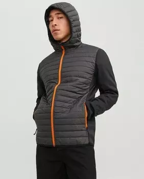 Мужская куртка с капюшоном Jack & Jones, темно-серый