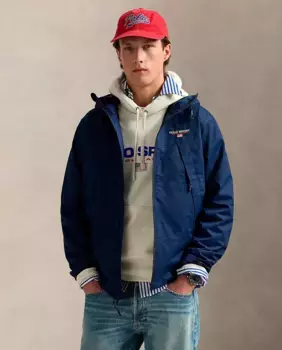 Мужская куртка с капюшоном Polo Sport Polo Ralph Lauren, тёмно-синий