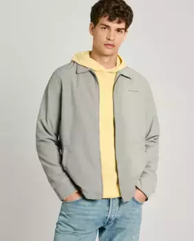 Мужская куртка с рубашечным воротником и застежкой-молнией Pepe Jeans, цвет Verde Militar