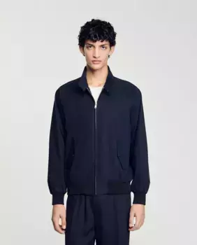 Мужская куртка с высоким воротником Sandro, синий