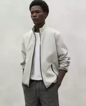 Мужская куртка с застежкой-молнией и боковыми карманами Ecoalf, серый