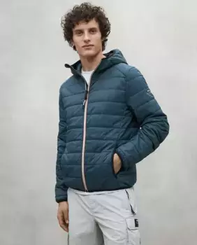 Мужская куртка с застежкой-молнией и капюшоном Ecoalf, зеленый