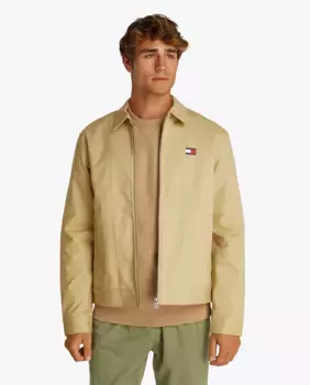 Мужская куртка с застежкой-молнией и классическим кроем Tommy Jeans, бежевый