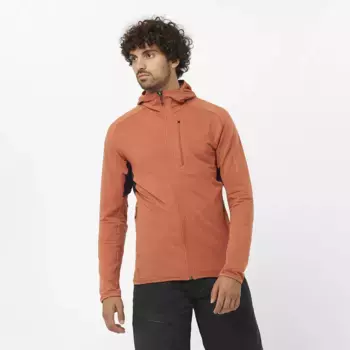 Мужская куртка Salomon Essential Lightwarm, коричневый