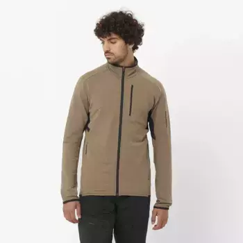 Мужская куртка Salomon Essential Lightwarm, коричневый