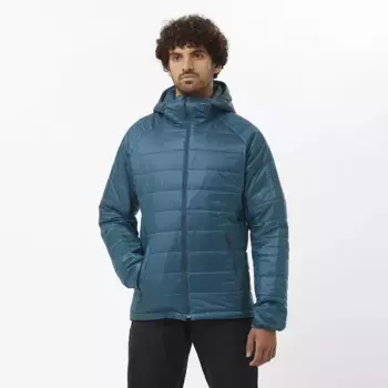 Мужская куртка Salomon Outline с капюшоном, синий