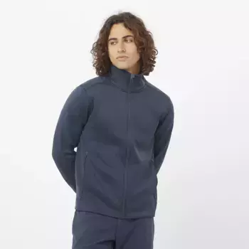 Мужская куртка Salomon OUTLINE WARM с застежкой-молнией на всю длину, серый