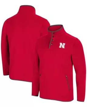 Мужская куртка scarlet nebraska huskers rebound snap с застежкой Colosseum