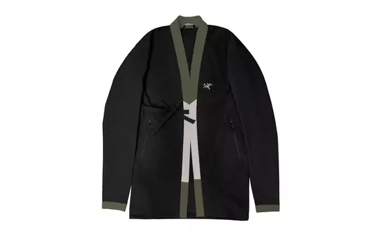 Мужская куртка серии Gamma, цвет черный и зеленый рис Arcteryx