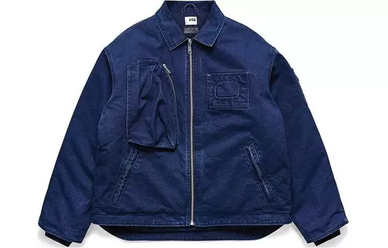 Мужская куртка серии H2 Collaboration, темно-синий деним H&M