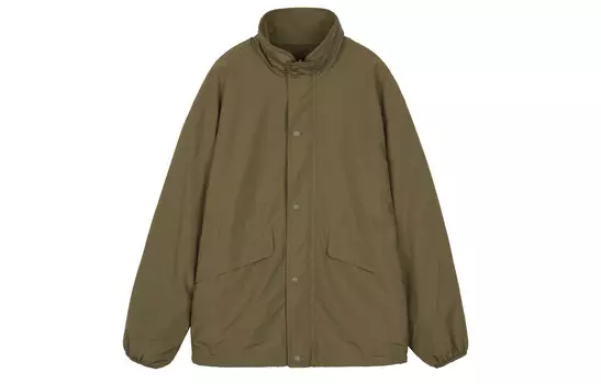 Двусторонняя куртка UNIQLO U, 56 оливковый