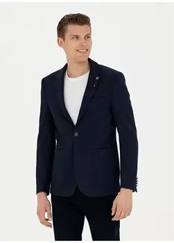 Мужская куртка Slim Fit темно-синего цвета WAGO-C U.S. Polo Assn., темно-синий