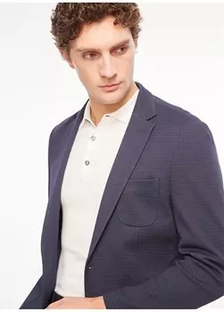 Мужская куртка Slim Fit темно-синяя 1089640 Network, темно-синий