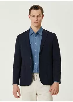 Мужская куртка Slim Fit темно-синяя 1090251 Network, темно-синий