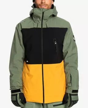 Мужская куртка Snow Sycamore с капюшоном Quiksilver, зеленый