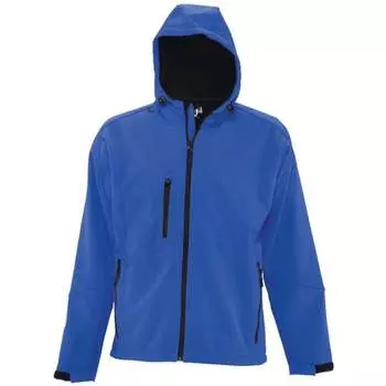 Мужская куртка Soft Shell с капюшоном Replay Sols, синий