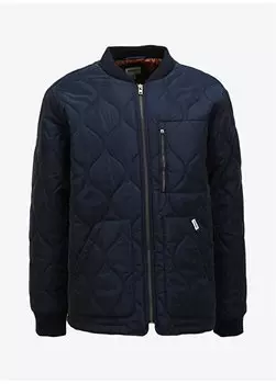 Мужская куртка стандартного кроя темно-синего цвета W40KWU114 Утепленная куртка Wrangler, темно-синий