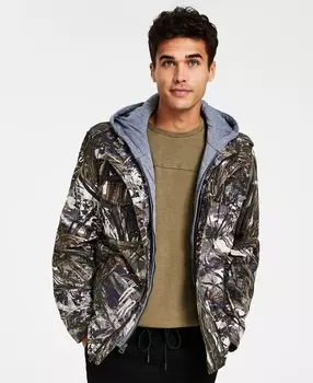 Мужская куртка trucker с капюшоном и двумя карманами на подкладке из шерпы Levi's, мульти