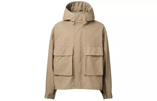Куртка мужская Uniqlo U с капюшоном, 32 бежевый
