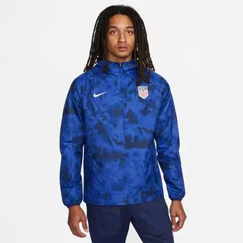 Мужская куртка U.S. Soccer Graphic с молнией во всю длину Nike, синий