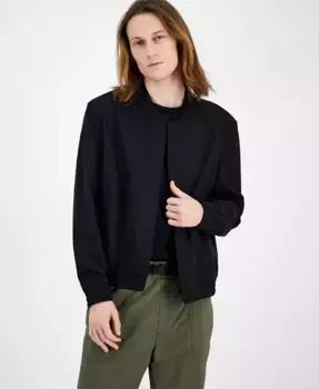 Мужская куртка Ukashi Slim Fit с длинными рукавами Hugo Boss, черный