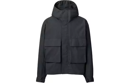 Куртка мужская Uniqlo U с капюшоном, 09 черный