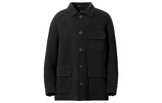 Мужская куртка-рубашка UNIQLO +J Oversized, 09 черный