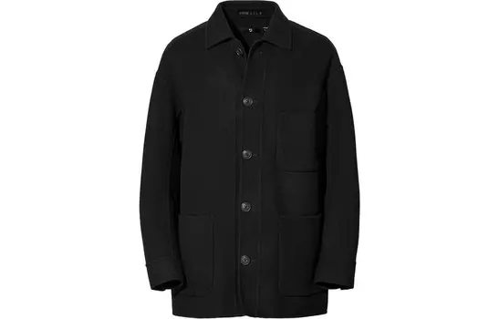 Куртка-рубашка Uniqlo +J Wool Blended Oversized, 09 черный