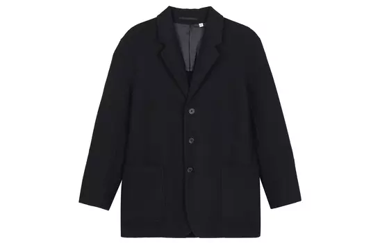 Пиджак UNIQLO U Wool Blend Tailored, 09 черный