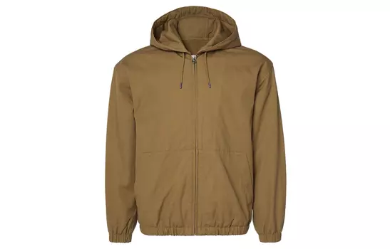 Куртка унисекс UNIQLO на молнии с капюшоном, 36 коричневый