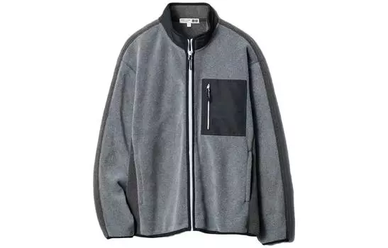 Куртка UNIQLO Fleece Full-Zip Unisex, 08 темно-серый