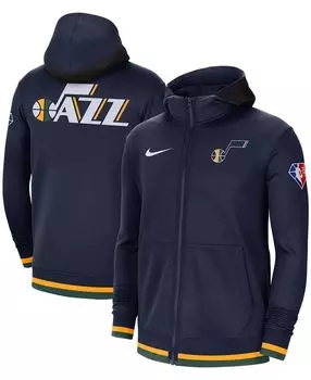 Мужская куртка utah jazz 75th anniversary showtime с молнией во всю длину Nike, синий