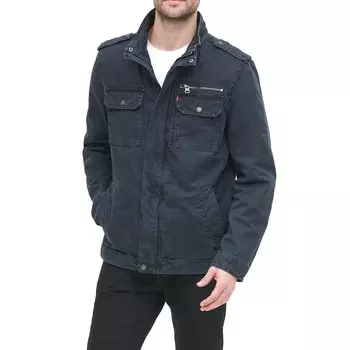Мужская куртка в стиле милитари Levi's с хлопковым наполнителем, темно-синий