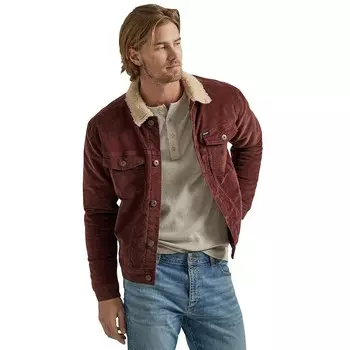 Мужская куртка Wrangler на подкладке из шерпы, цвет Bitter Chocolate